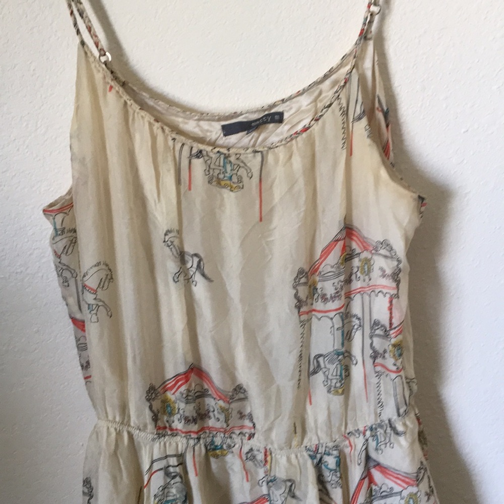 Anthropologie Silk Carousel Dress